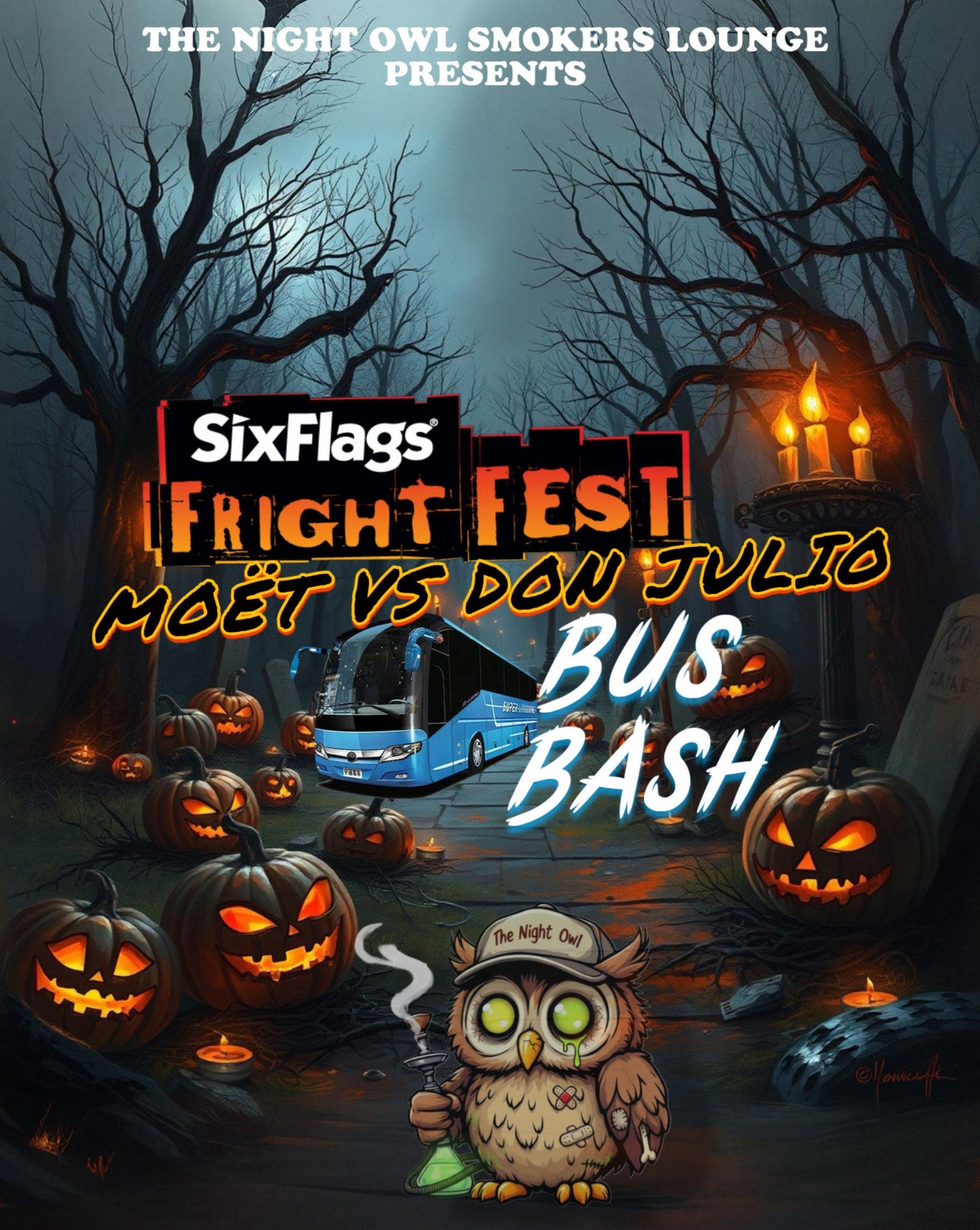 Moët Vs Don Julio Fright Fest Bus Bash