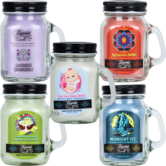 Beamer Candle Smoke Killer Style Mini Mason Jar Candle