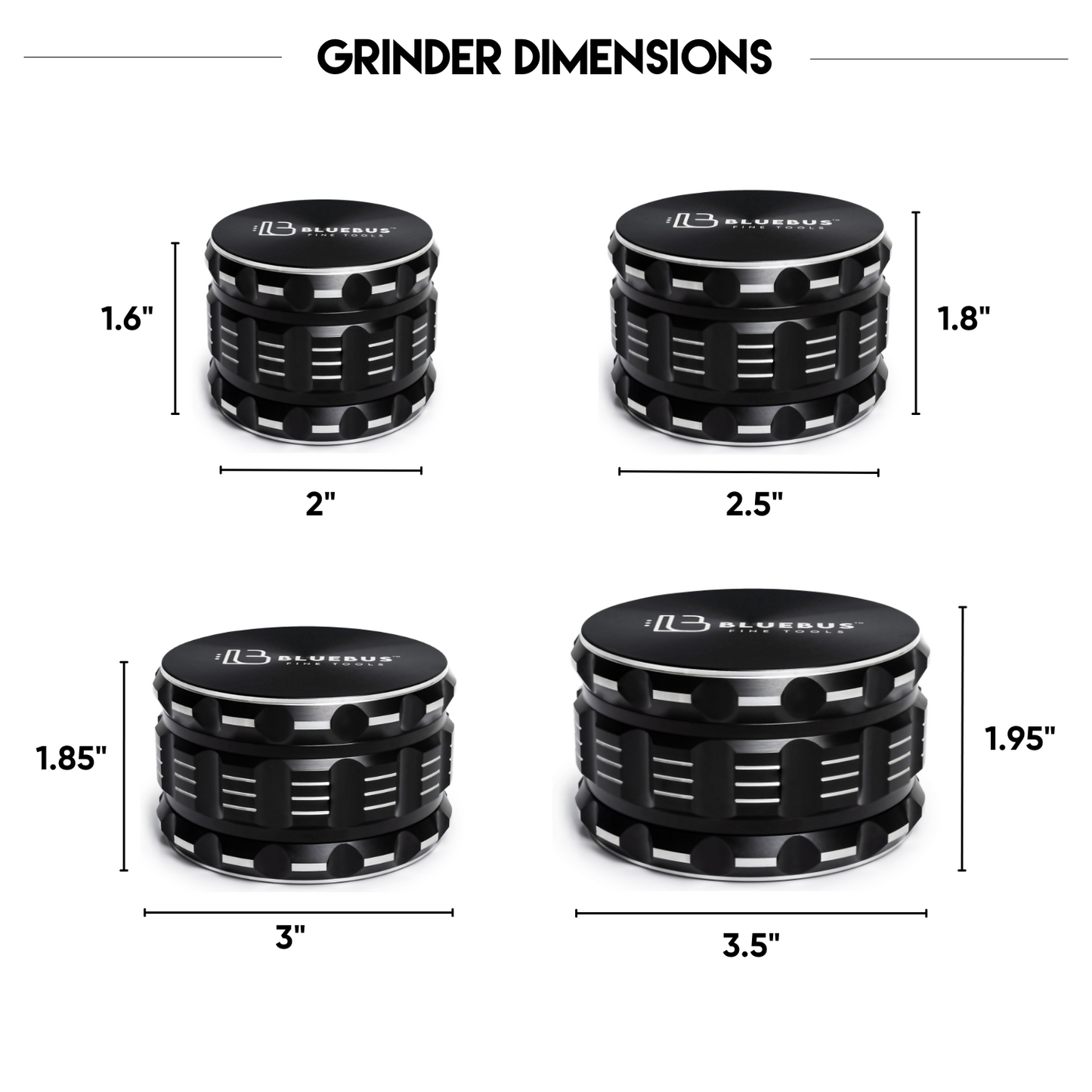 GA Aluminum herb Grinder Gold