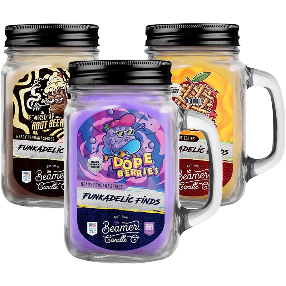 Beamer Candle Co. Funkadelic Finds Collection Hidden Pendant Mason Jar Candle | 12oz