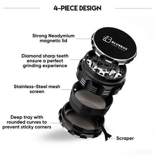 GA Aluminum herb Grinder Gold